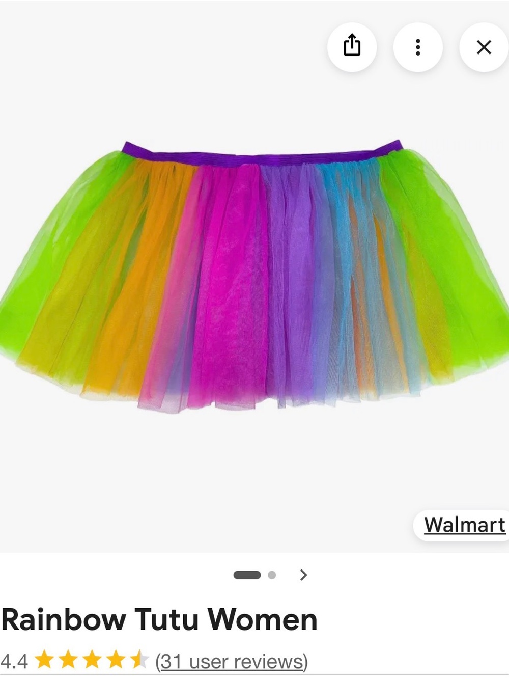 Rainbow Tutu Skirt for Kids - Multicolor